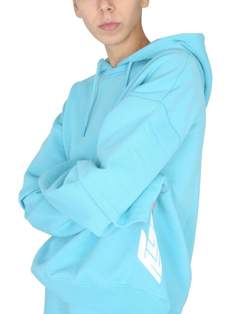 ROTATE BIRGER CHRISTENSEN Amalie Mini Sweatshirt with Hood and Drawstring