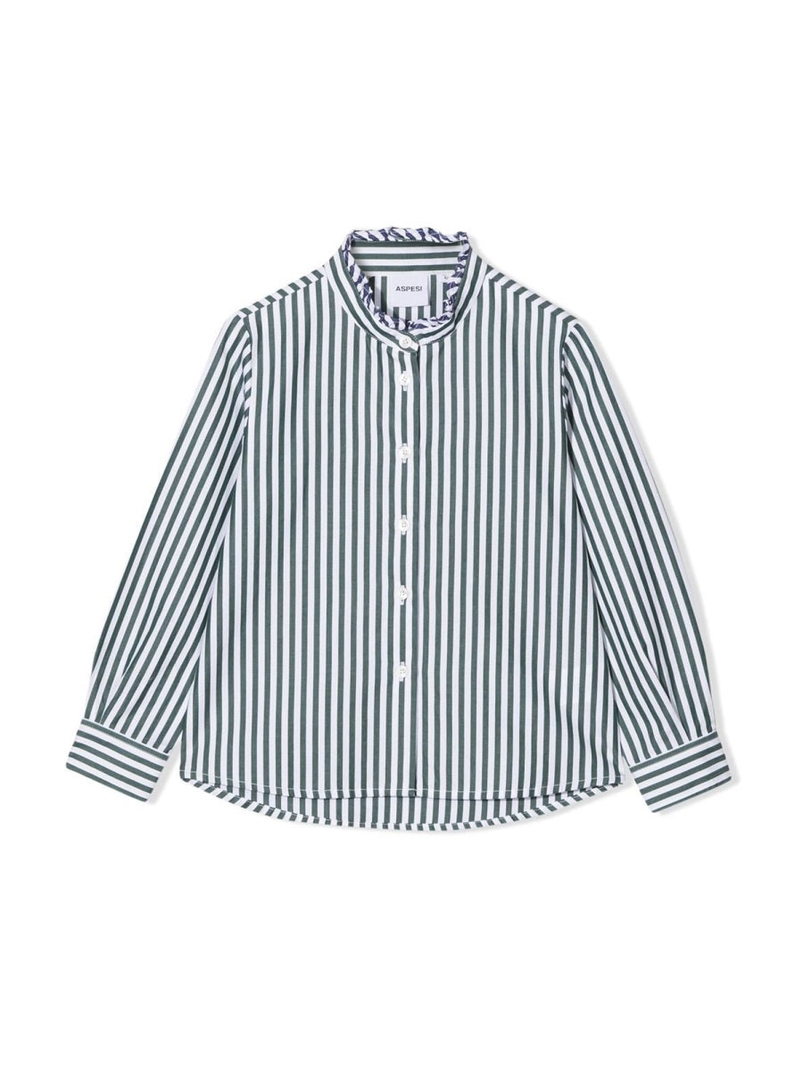 ASPESI Classic Striped Shirt for Girls - Size Medium