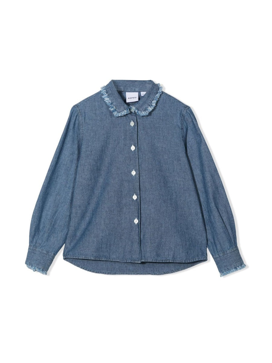 ASPESI Mini Girls' Classic Cotton Shirt