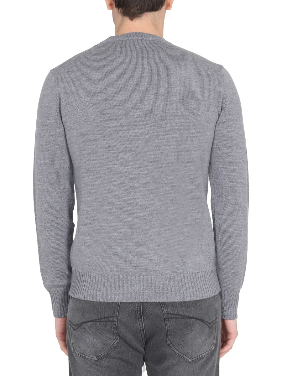 BALLANTYNE Cross-Neck Ribbed Collar Choker for Men