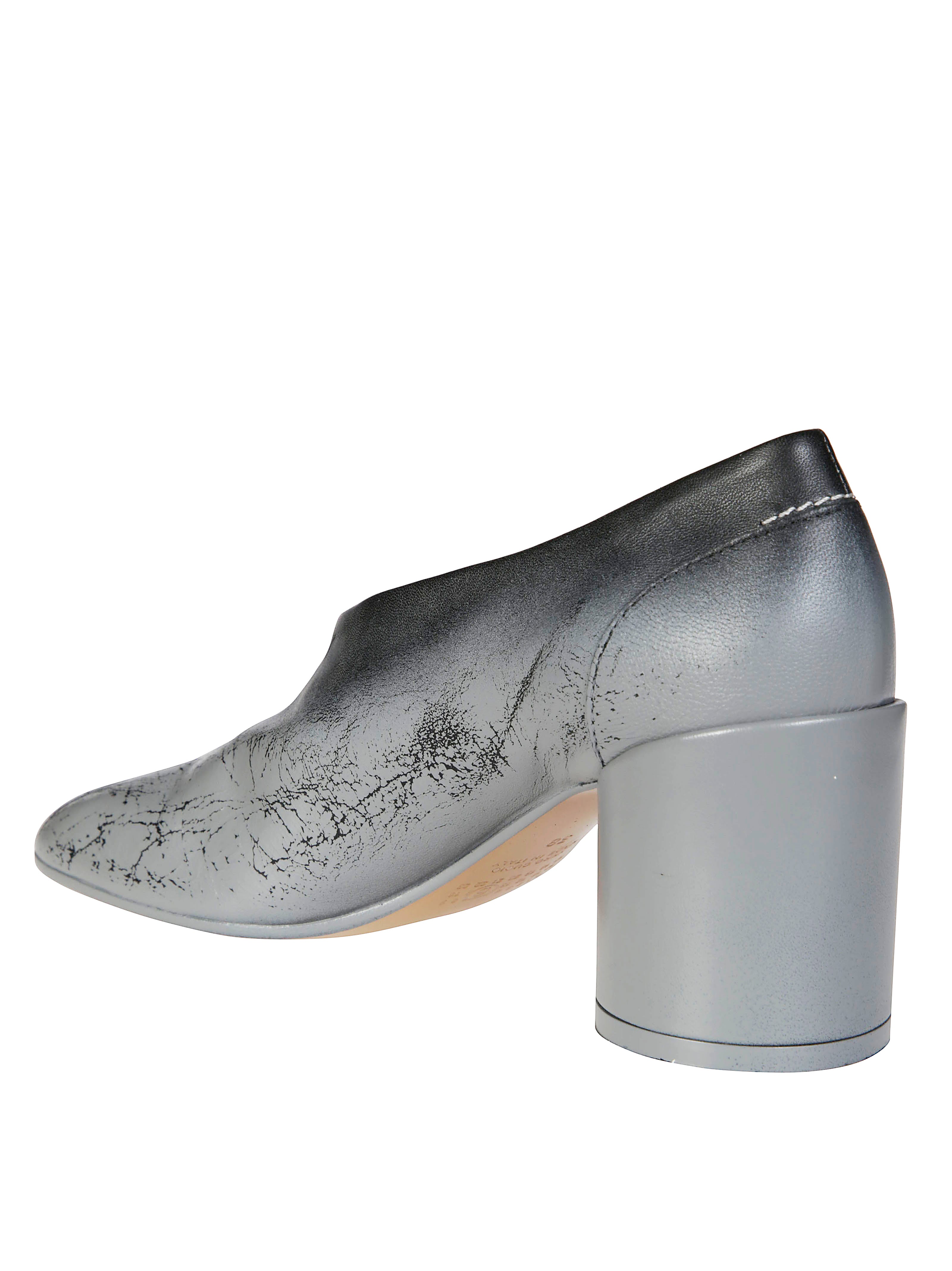 MM6 Modern Court Shoe with Wide Heel