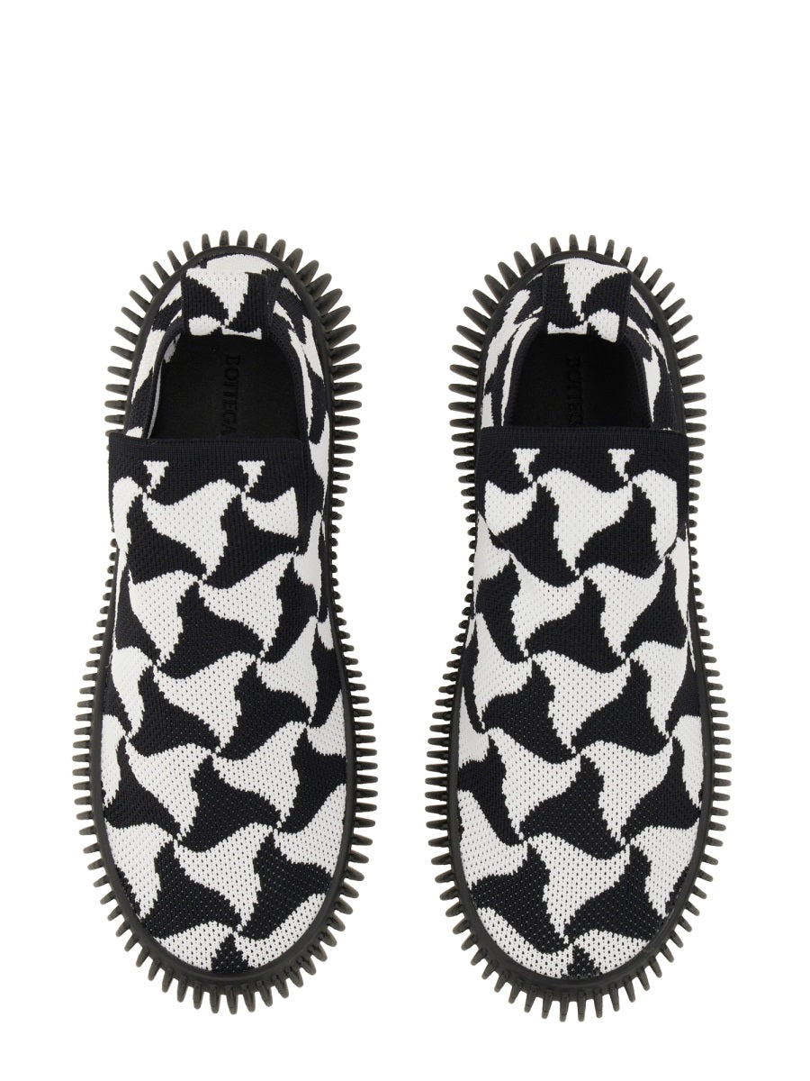 BOTTEGA VENETA Knit Slip-On Sneakers with Rubber Sole