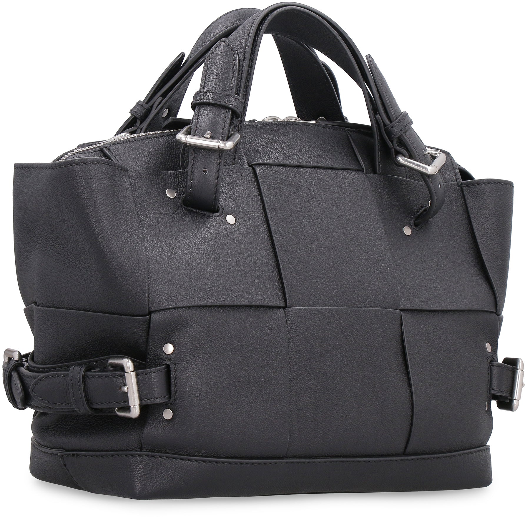 BOTTEGA VENETA Arco Tool Leather Mini Tote Handbag