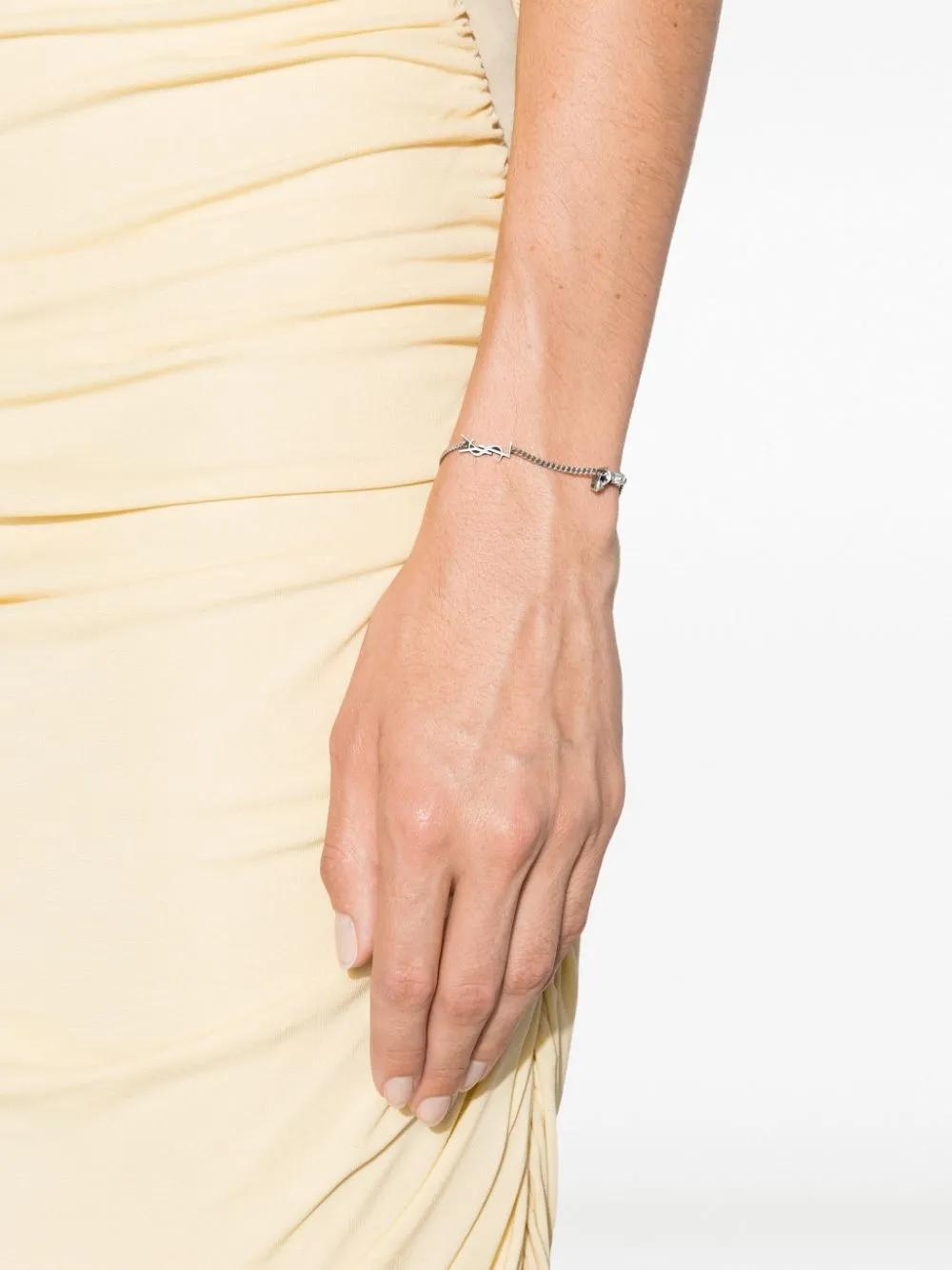 SAINT LAURENT Interlocking Charm Bracelet