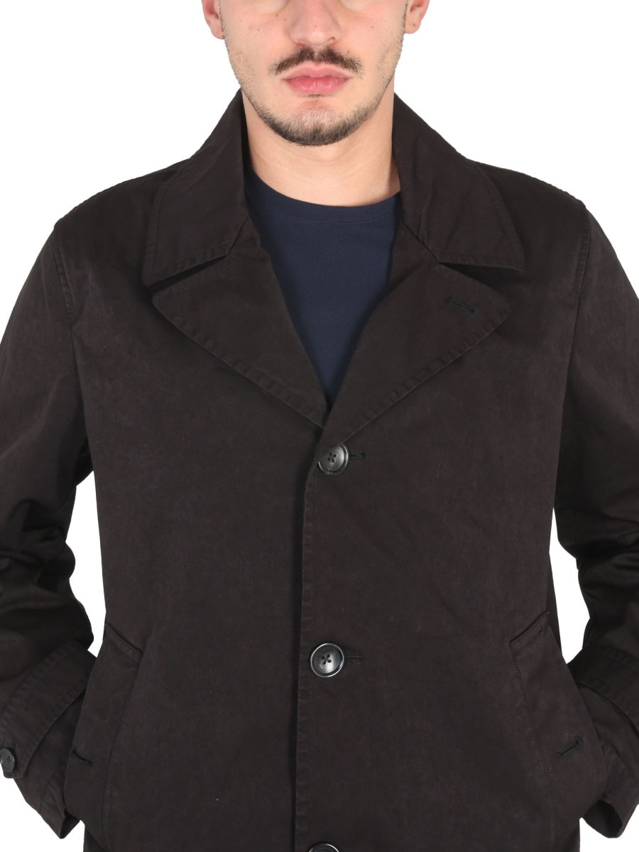 TEN C Single-Breasted Trench Jacket for Men