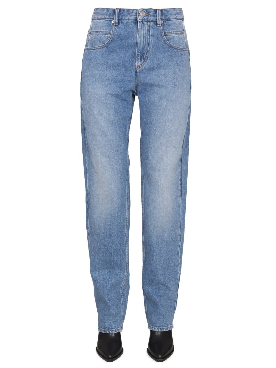 MARANT ÉTOILE Front Zip Mini Jeans for Women