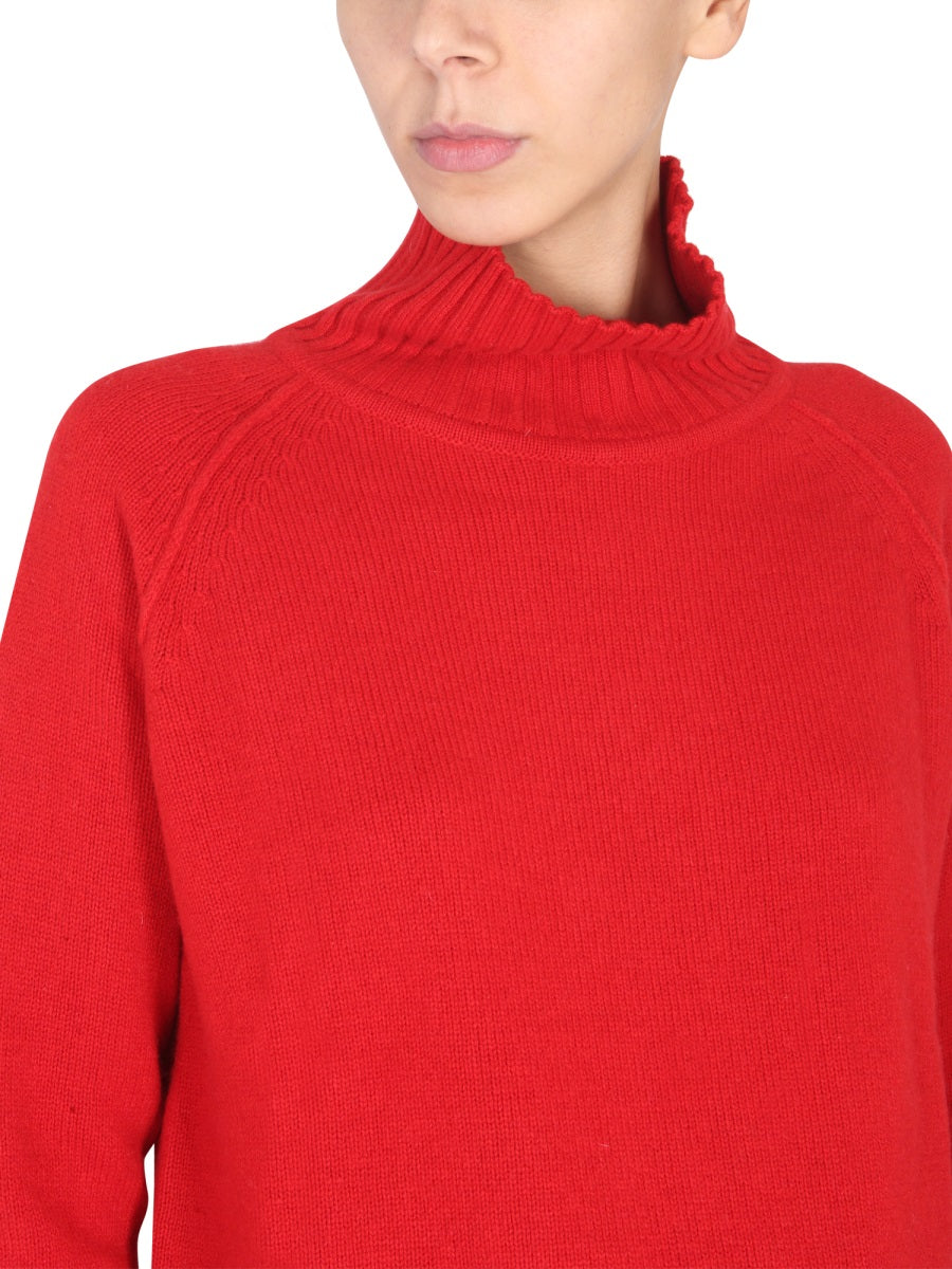 STEFANO MORTARI High Neck Ribbed Turtleneck Sweater