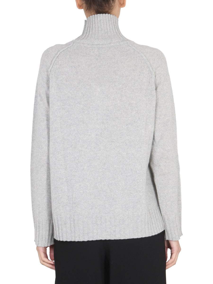 STEFANO MORTARI High Neck Ribbed Turtleneck Sweater for Women