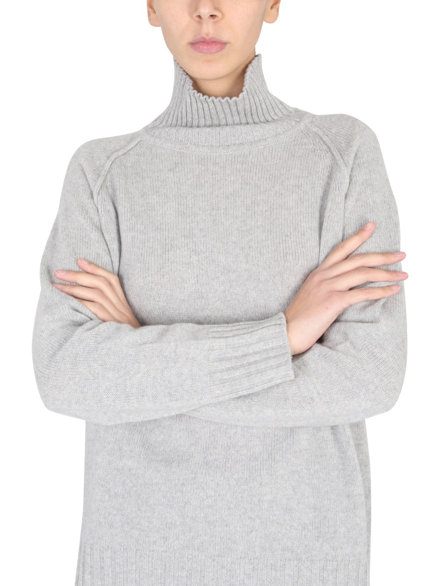 STEFANO MORTARI High Neck Ribbed Turtleneck Sweater for Women