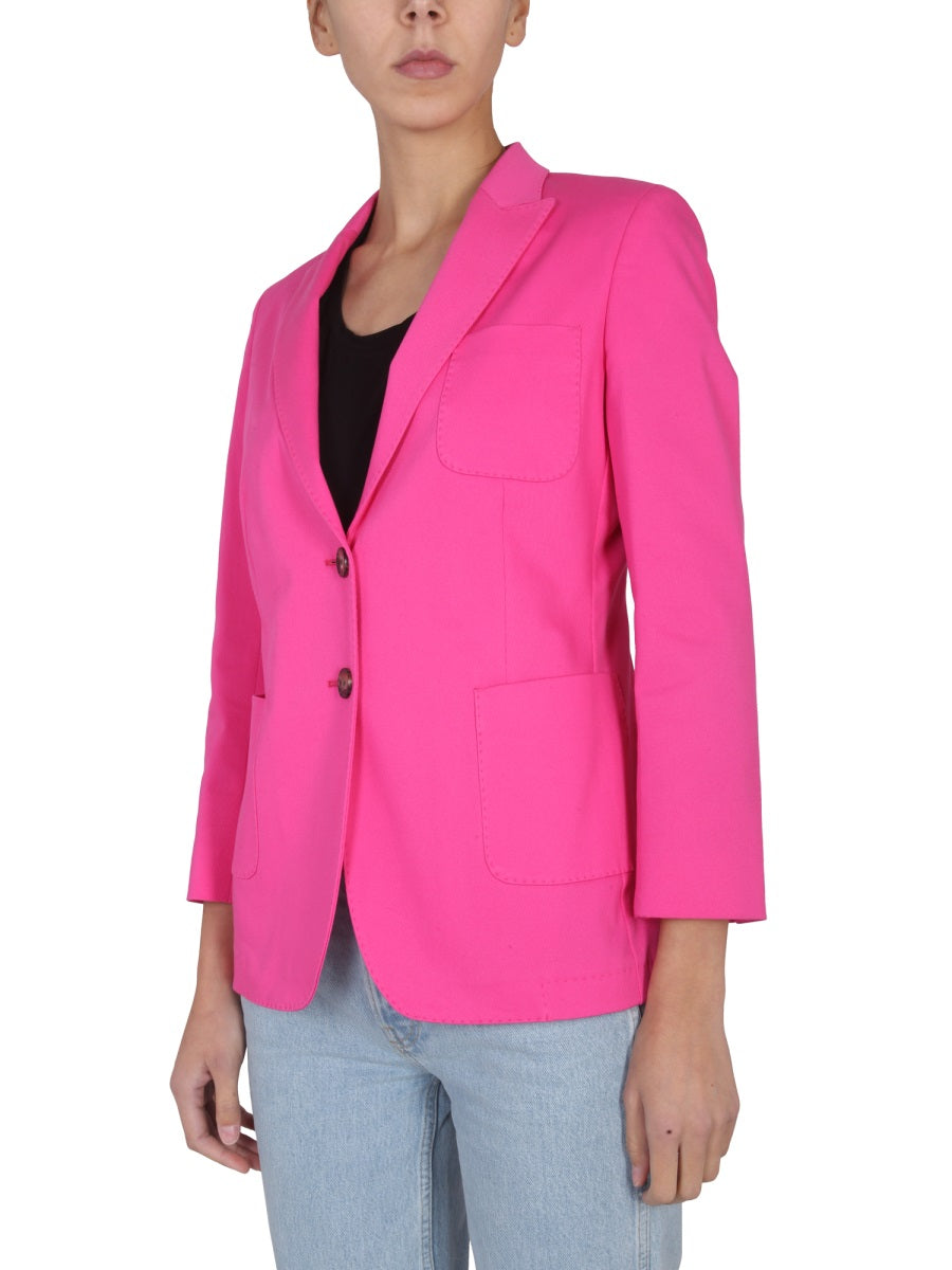 SAULINA Women's Mini Peaked Lapel Single Breasted Jacket