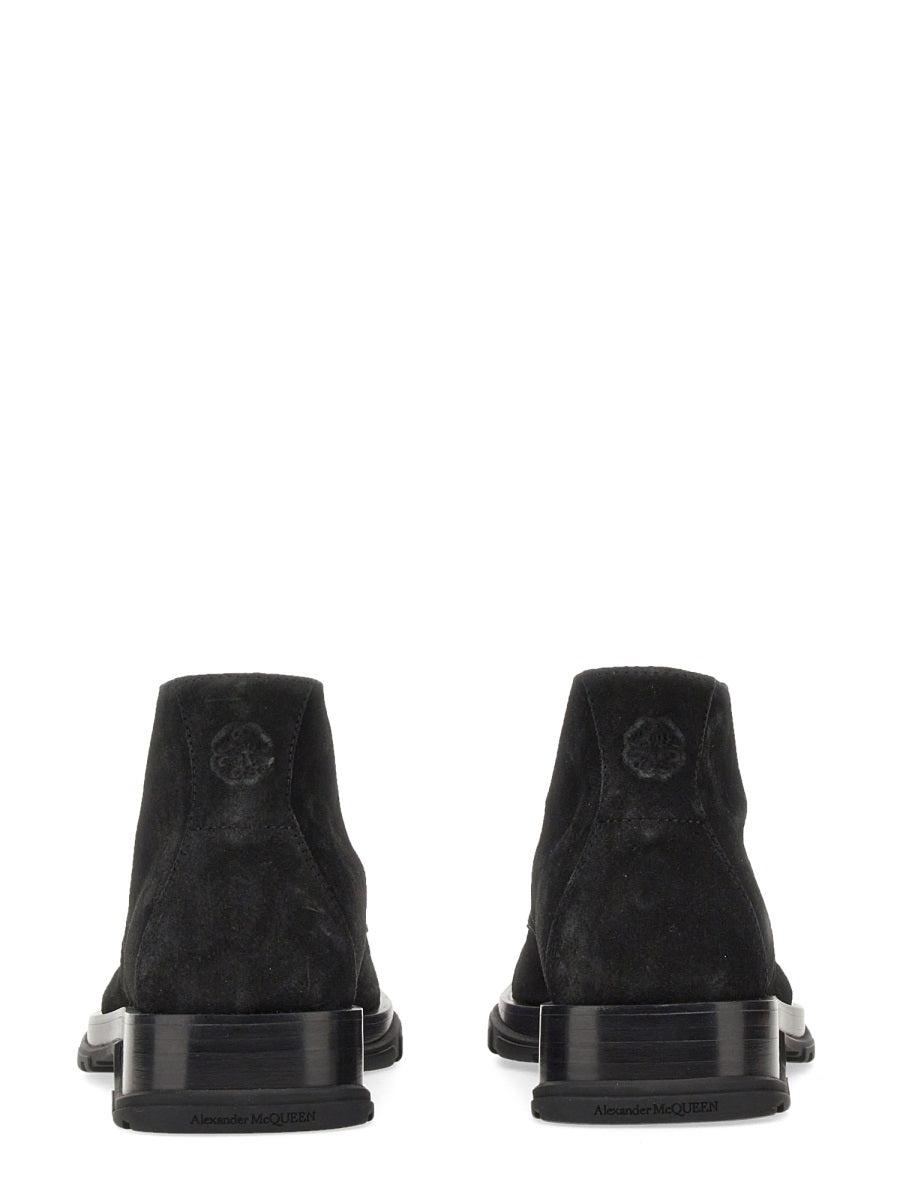 ALEXANDER McQUEEN Suede Boot with 3 cm Heel