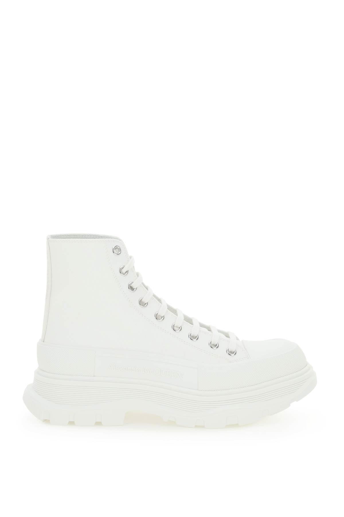 ALEXANDER MCQUEEN Canvas Tread Slick Sneakers for Women