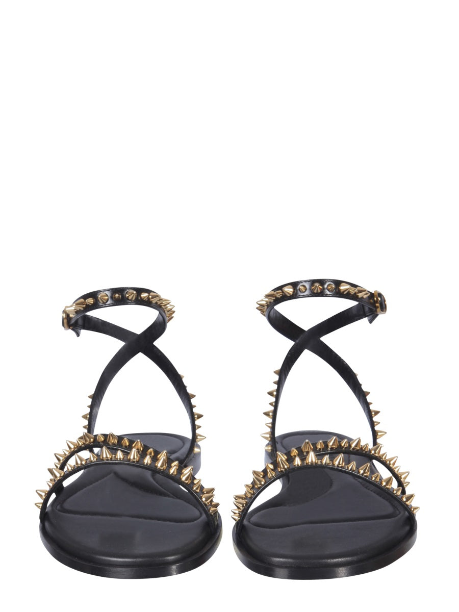 ALEXANDER MCQUEEN Studded Sandals with Leather Sole