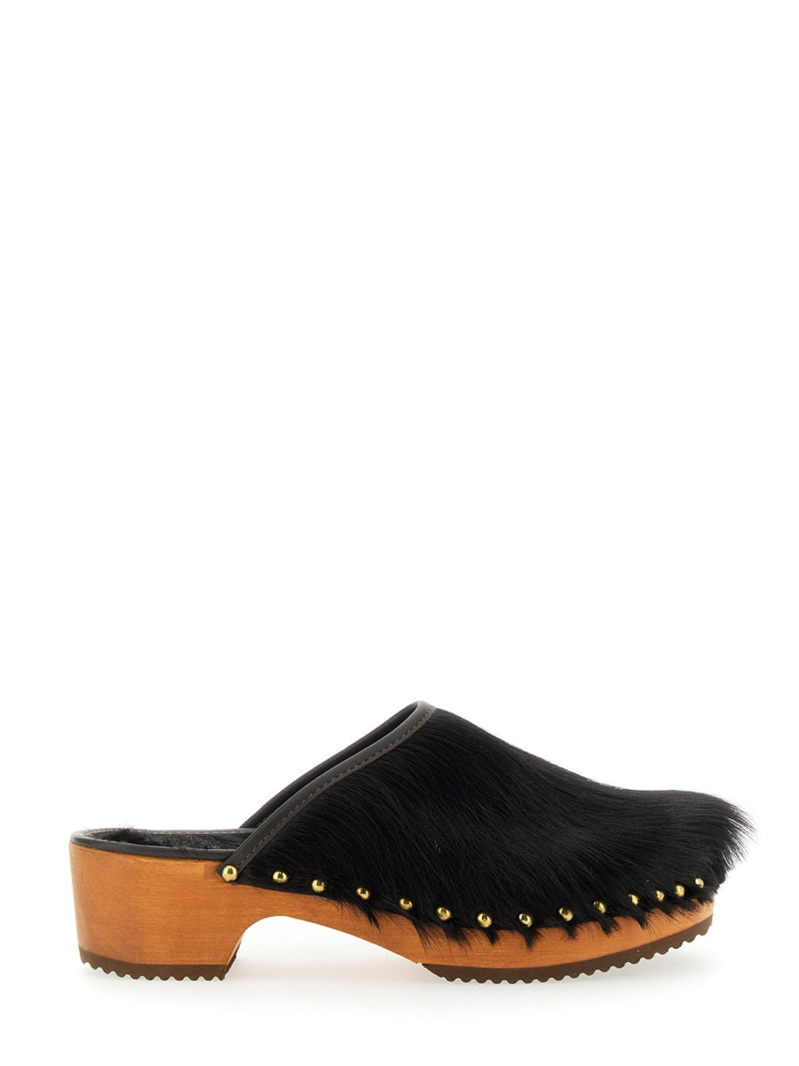 JEJIA Teddy Sandals with 5.5 cm Heel Height