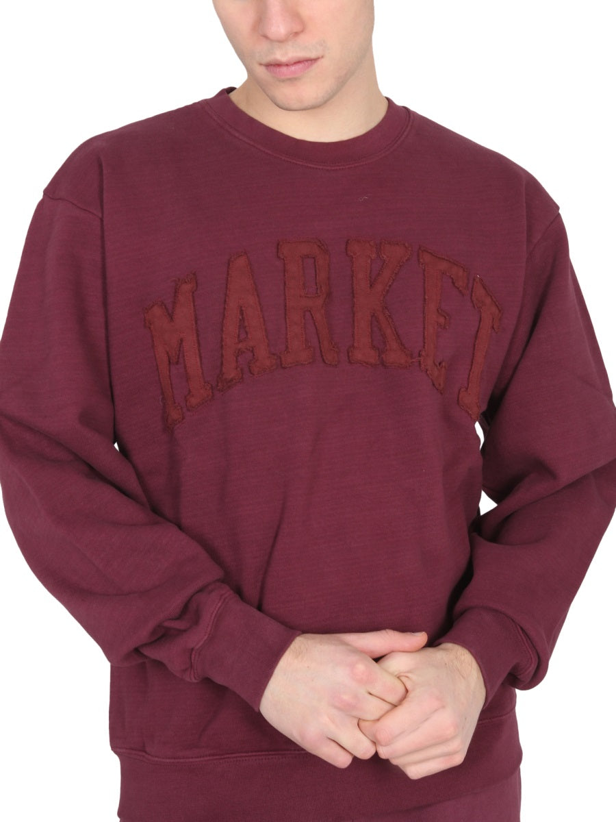 MARKET Vintage Wash Cross-Neck Sweatshirt