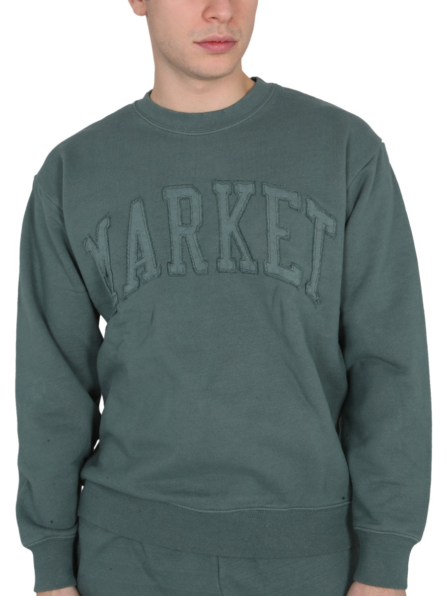 MARKET Vintage Wash Cross-Neck Sweatshirt