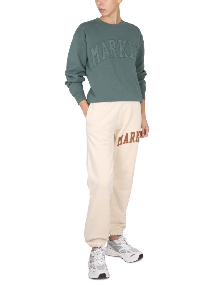 MARKET Vintage Wash Cross-Neck Sweatshirt