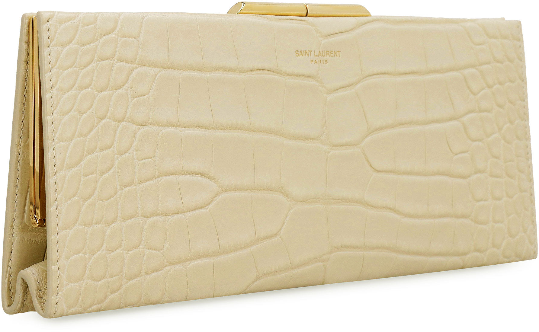 SAINT LAURENT Midnight Mini Leather Clutch - 26 CM