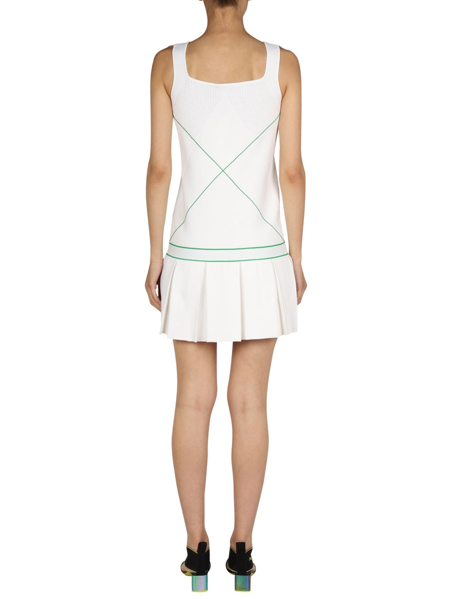 BOTTEGA VENETA Embroidered Logo Mini Dress