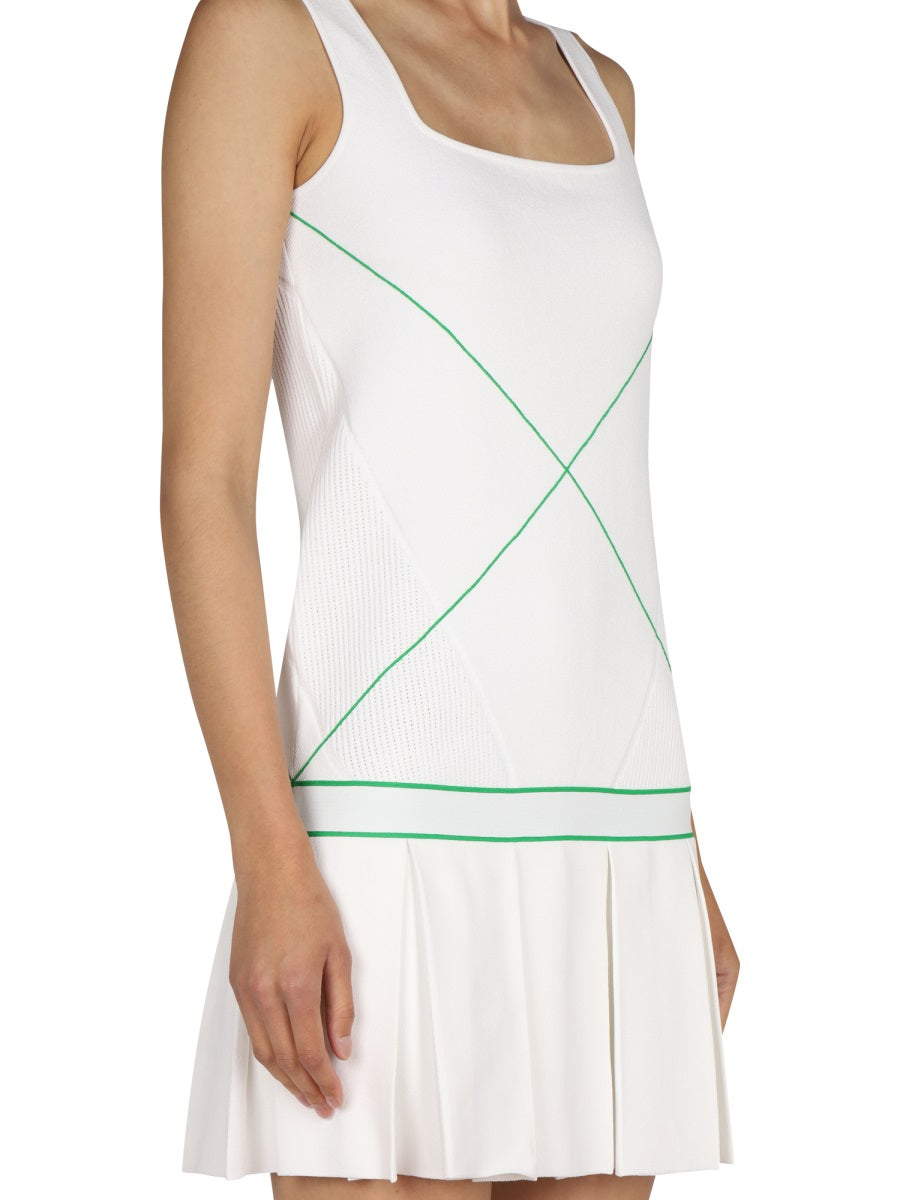 BOTTEGA VENETA Embroidered Logo Mini Dress
