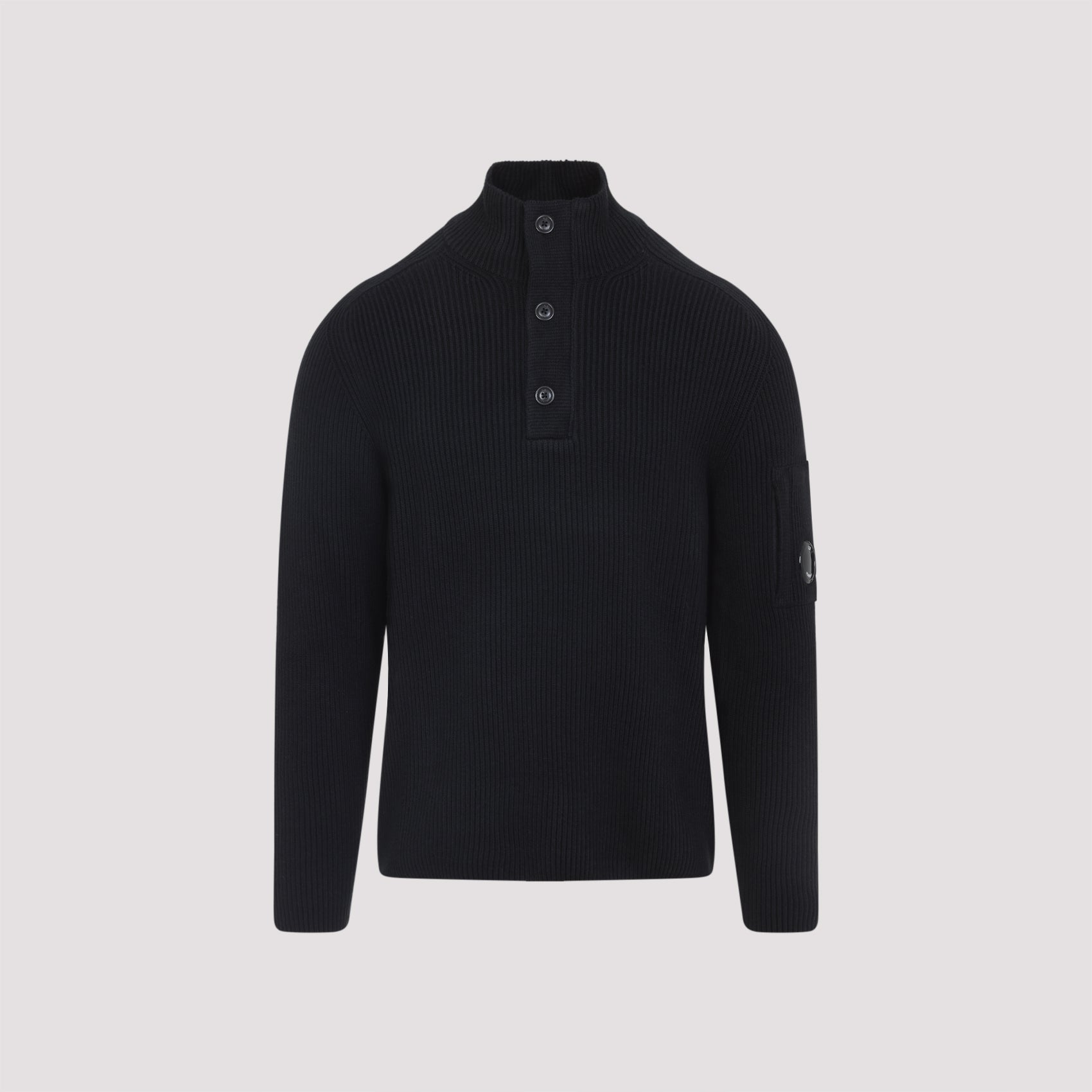 CP COMPANY Men's Knit Polo Collar Sweater