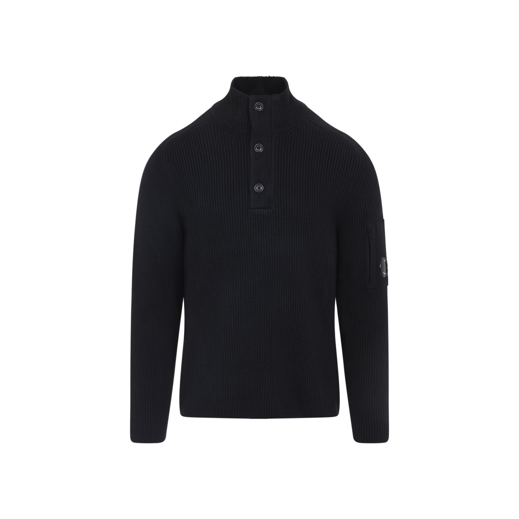 CP COMPANY Men's Knit Polo Collar Sweater