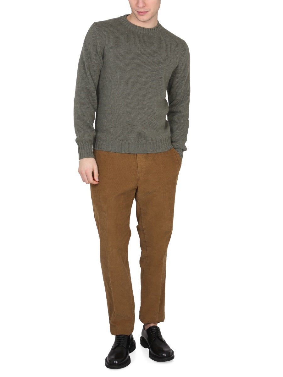 PT TORINO Ribbed Collar Choker Sweater