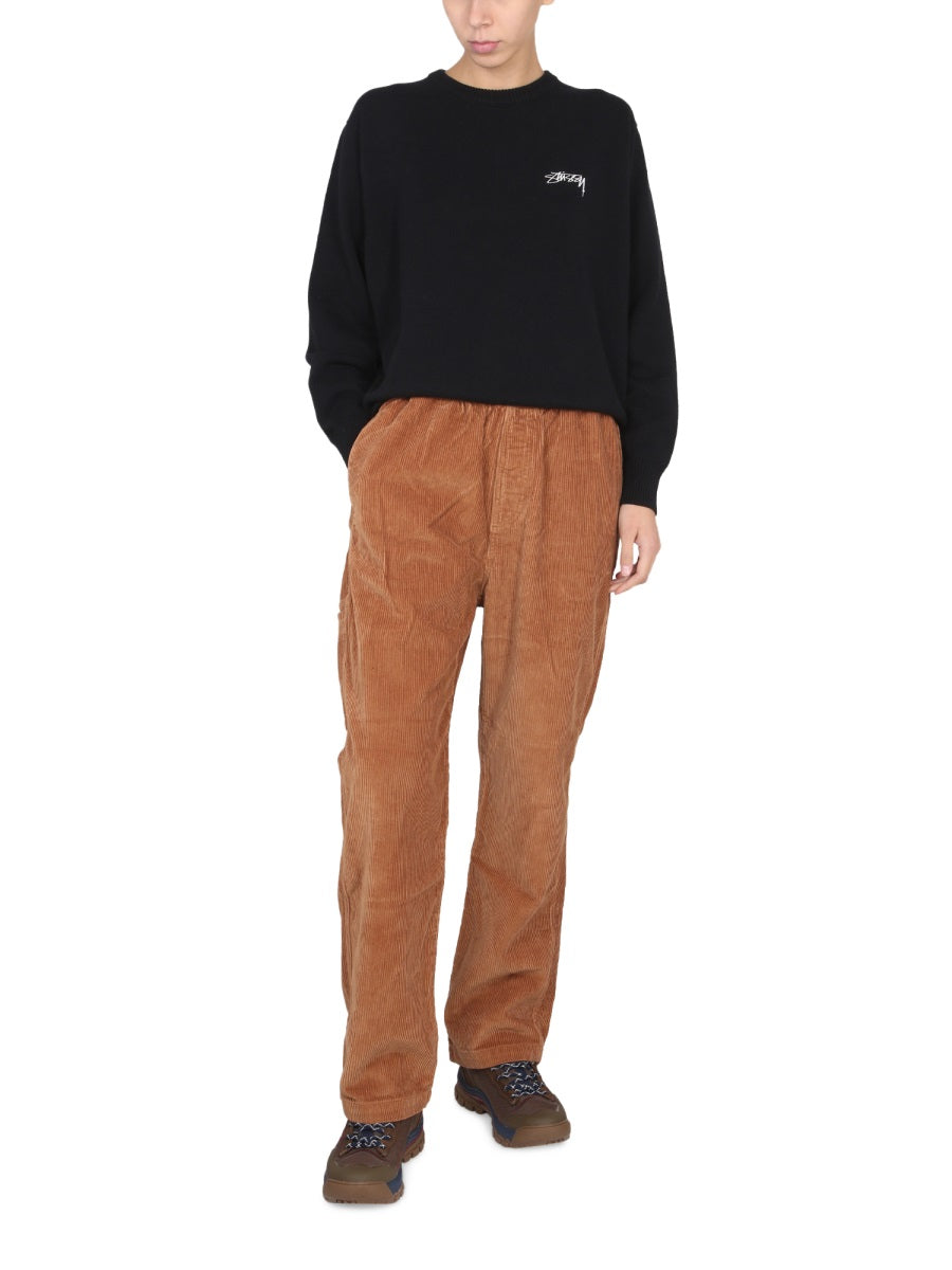 STUSSY Unisex Mini Wale Pants with Elastic Waistband