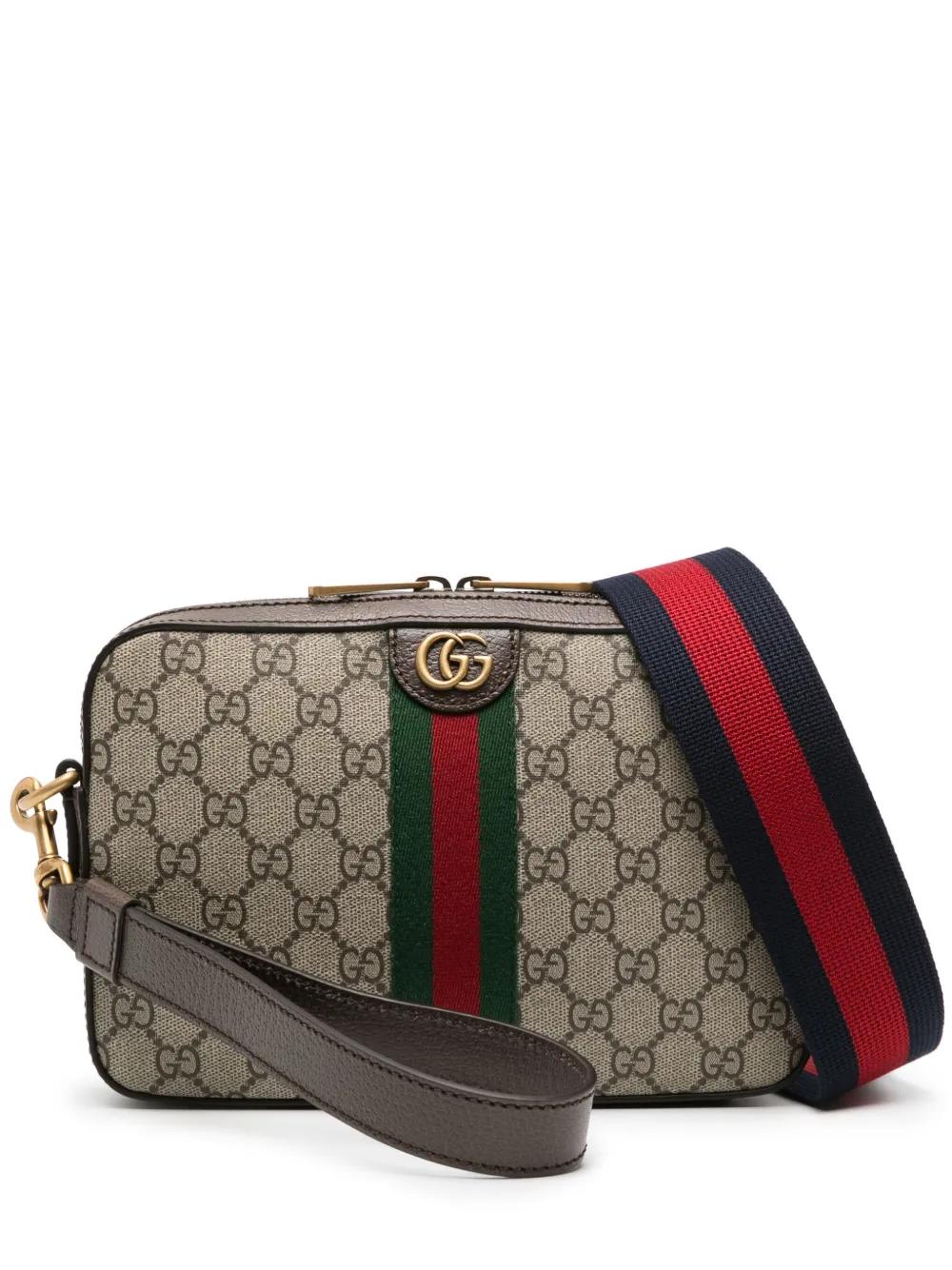 GUCCI Supreme Fabric Ophidia Mini Clutch