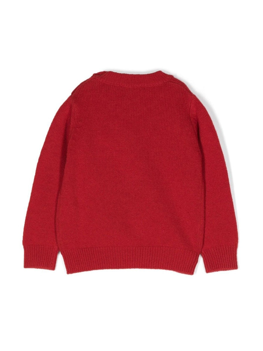 IL GUFO Mini Teddy Bear Crew Neck Pullover