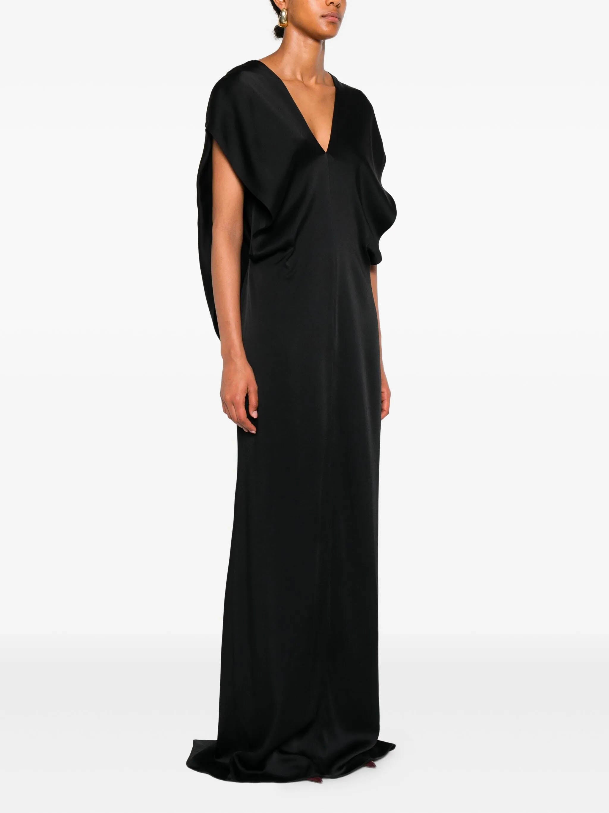 STELLA MCCARTNEY Maxi Dress with Plunge Neckline - Size 40