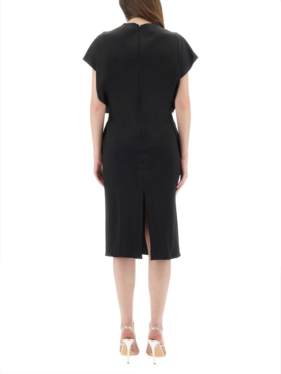 STELLA MCCARTNEY Elegant Viscose and Acetate Dress for Women - FW25 Collection