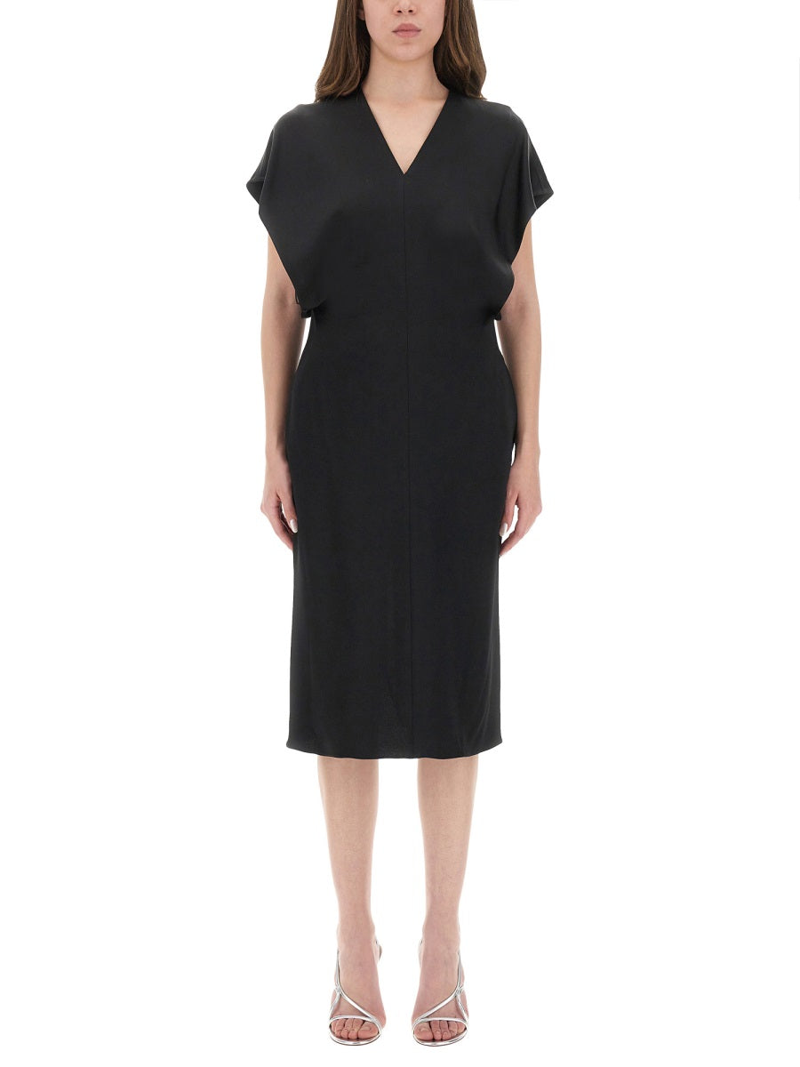 STELLA MCCARTNEY Elegant Viscose and Acetate Dress for Women - FW25 Collection