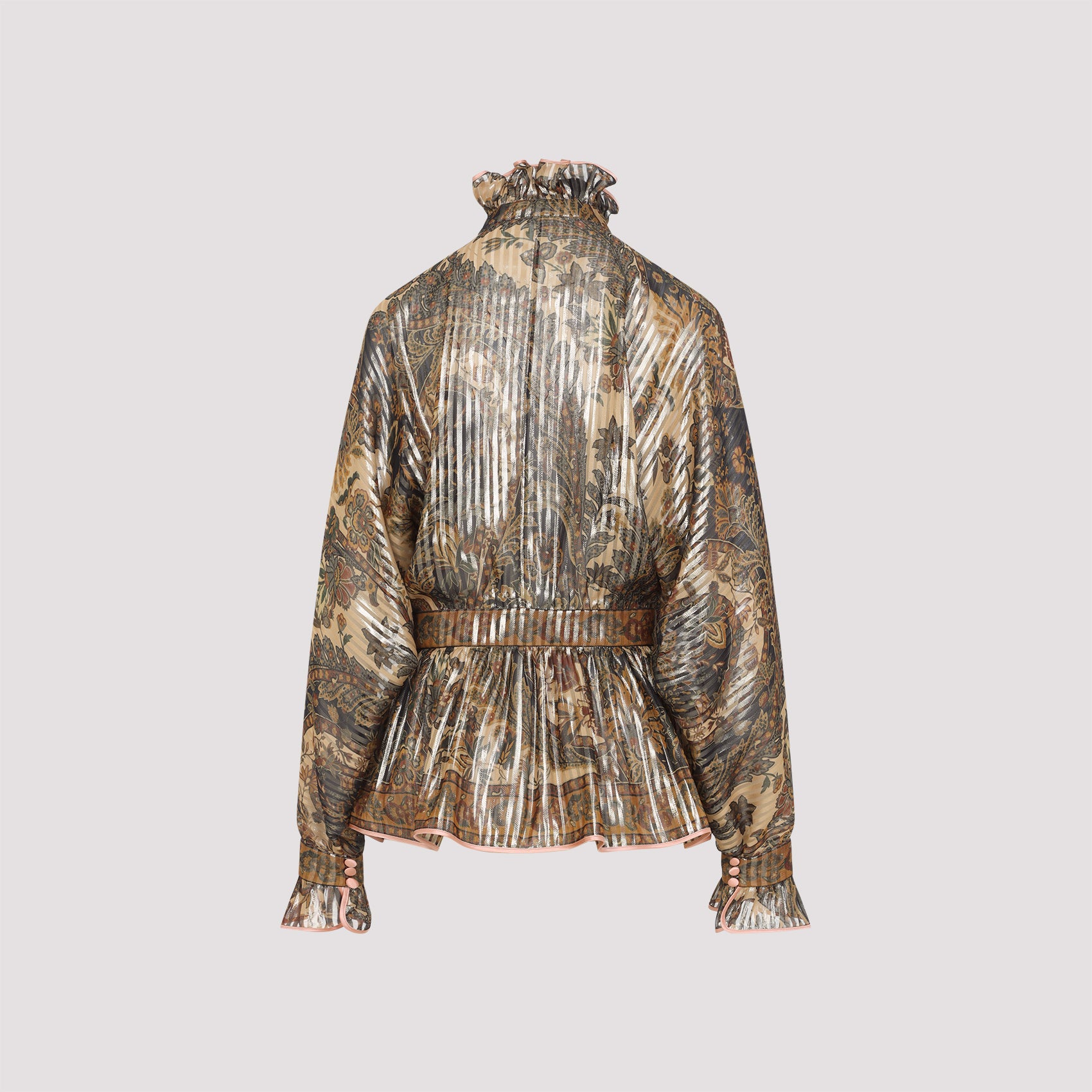 VALENTINO Loose Pleated Silk-Blend Shirt for Women