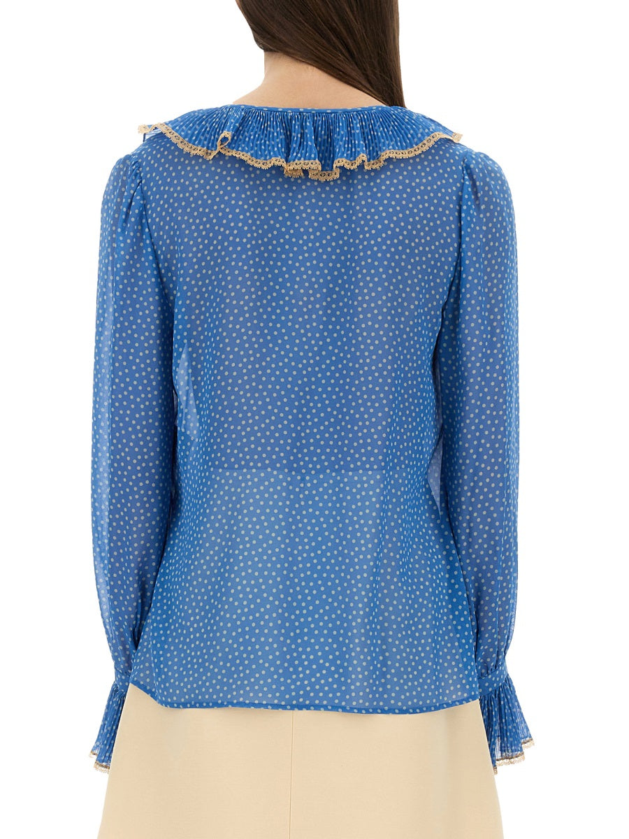 VALENTINO GARAVANI Printed Silk Blouse