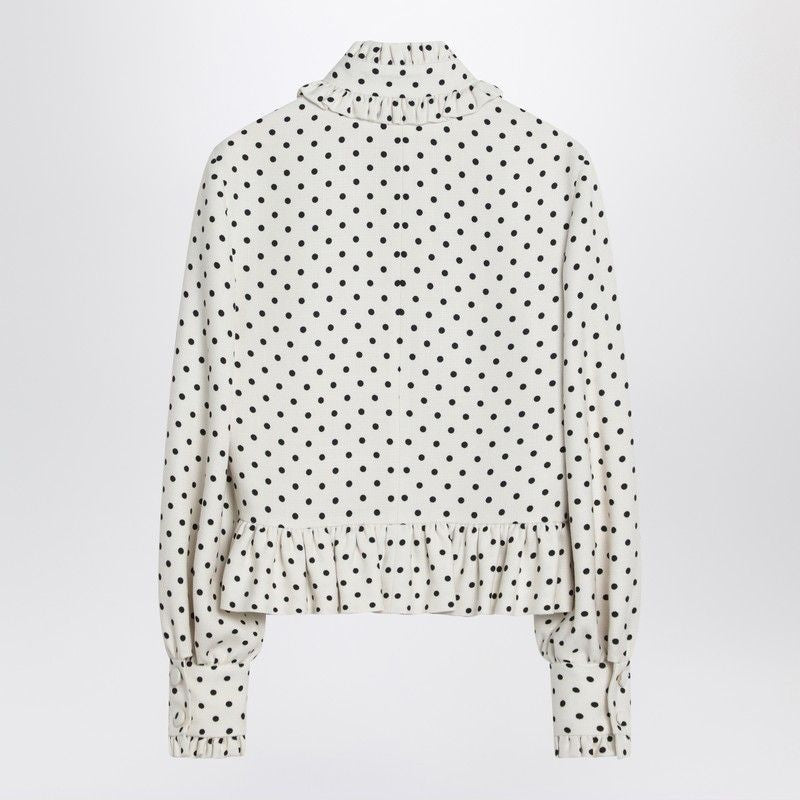 VALENTINO Single-Breasted Polka Dot Jacket