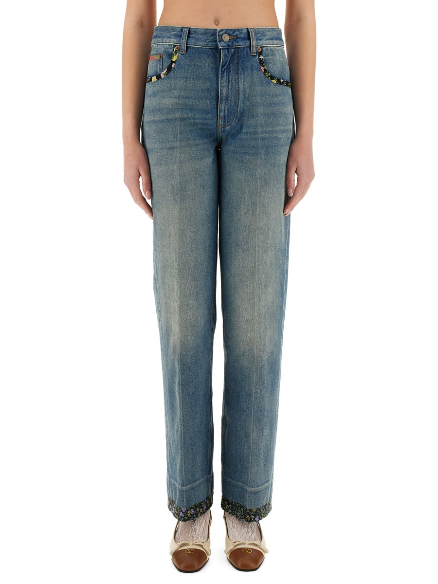VALENTINO Straight Fit Denim Pants - Size 26