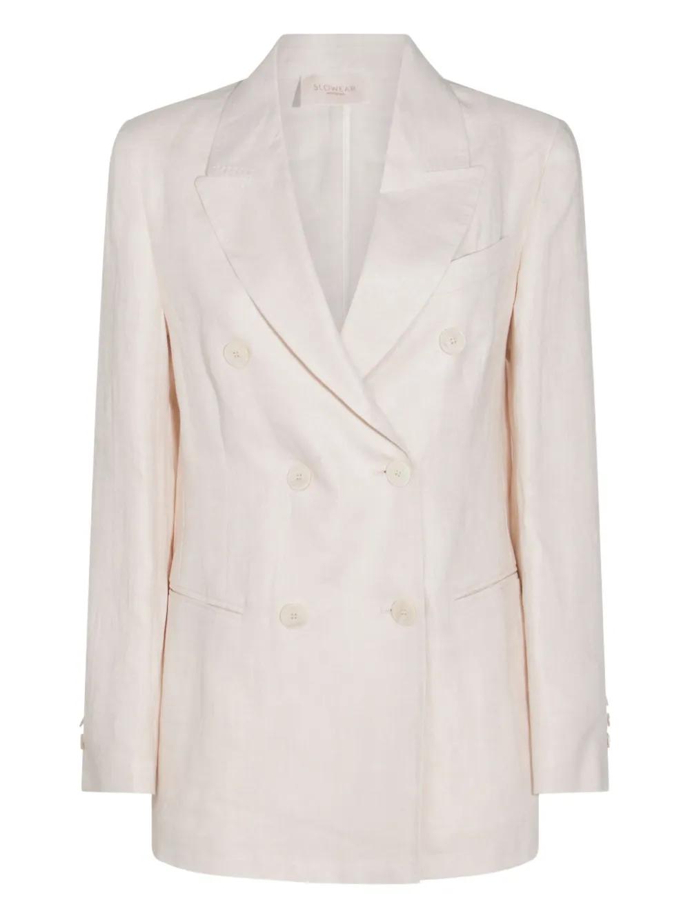 MONTEDORO Elegant Linen Blazer for Women - SS25 Collection