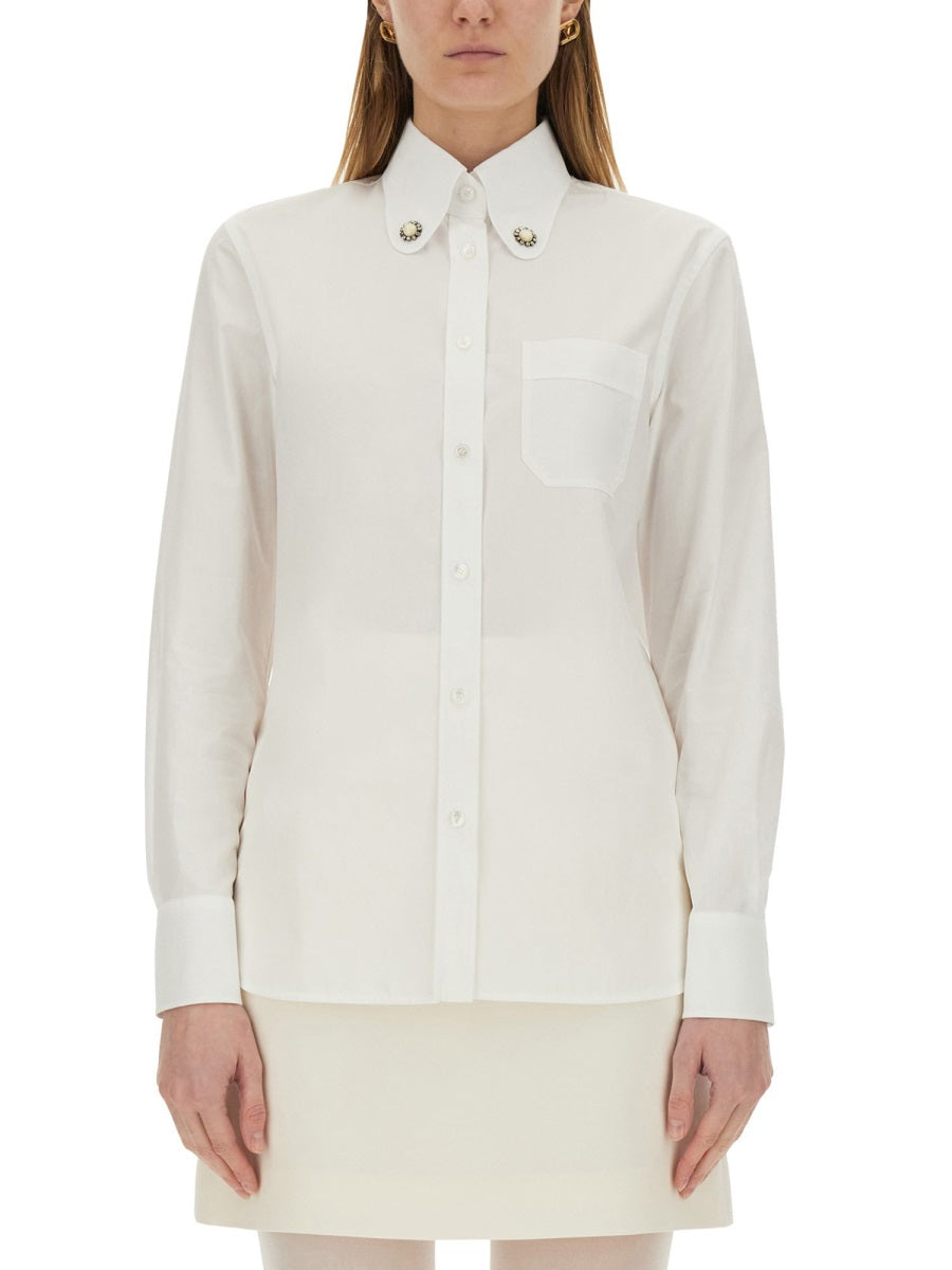 VALENTINO Cotton Poplin Shirt - Regular Fit (Size 40 IT)
