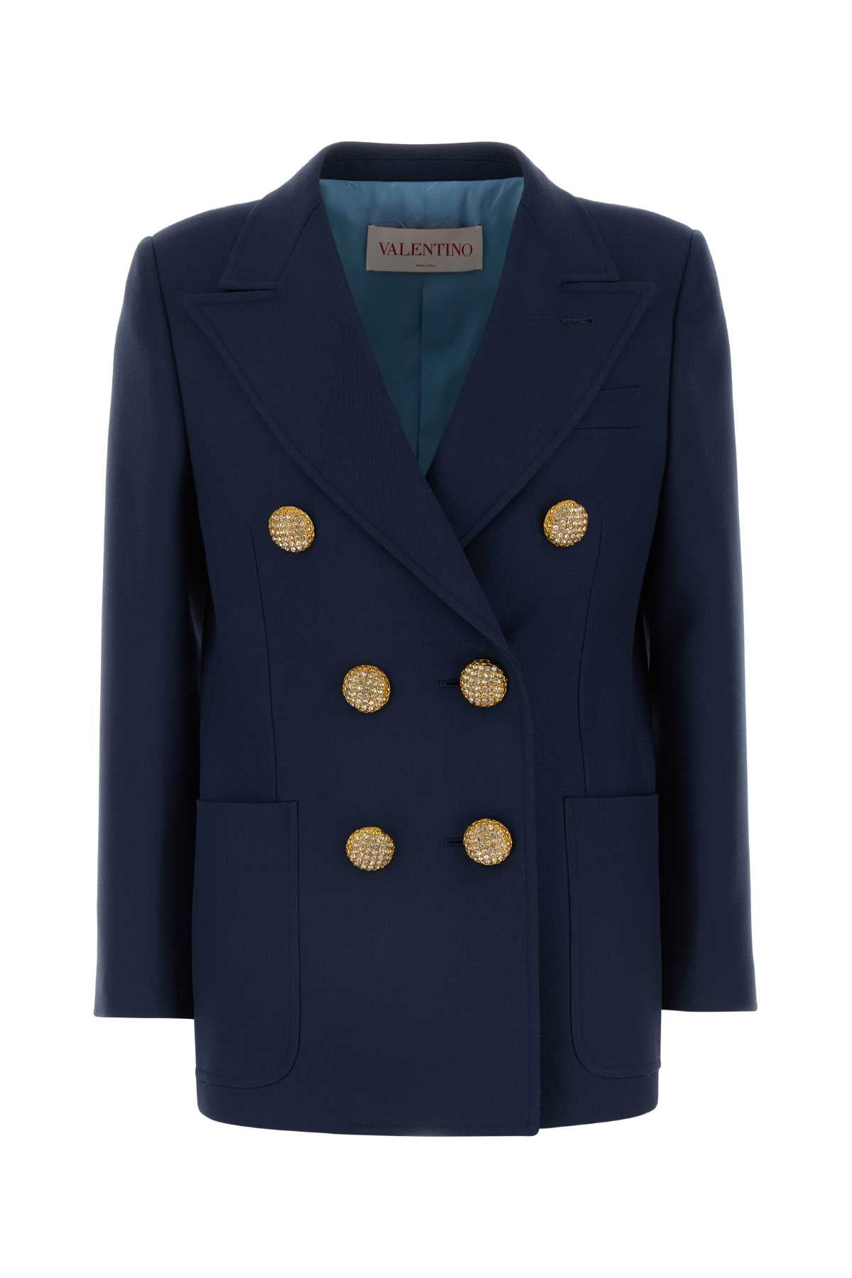 VALENTINO GARAVANI Wool Blazer for Women - Double-Breasted Design