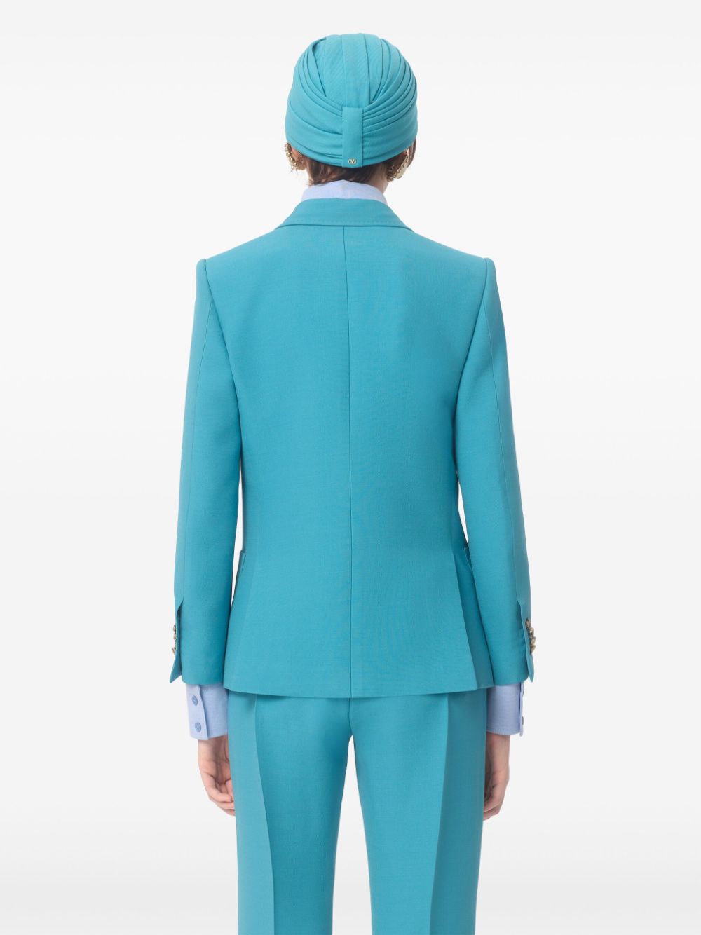 VALENTINO Turquoise 2-Button Women's Blazer
