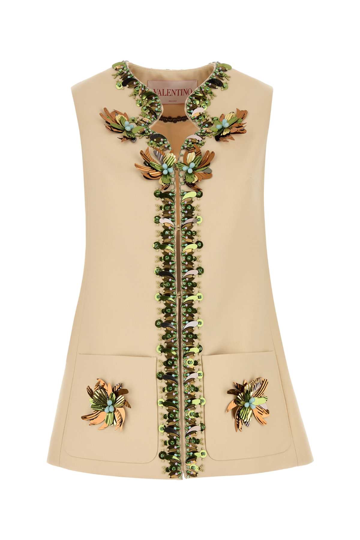 VALENTINO GARAVANI Wool Blend Vest - Embroidered Detail