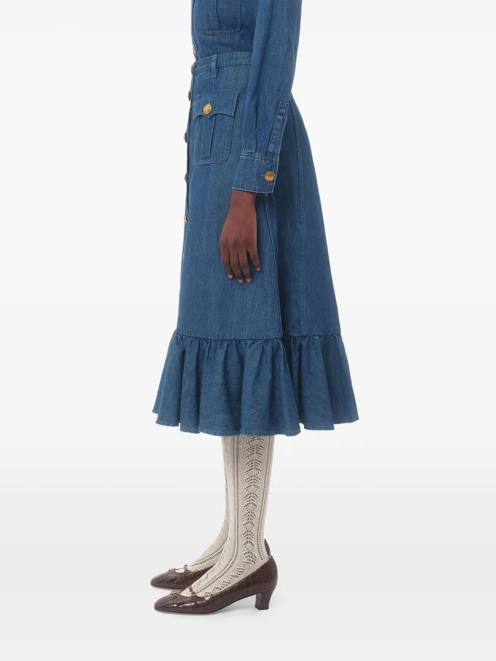 VALENTINO GARAVANI Denim Skirt - Medium Size