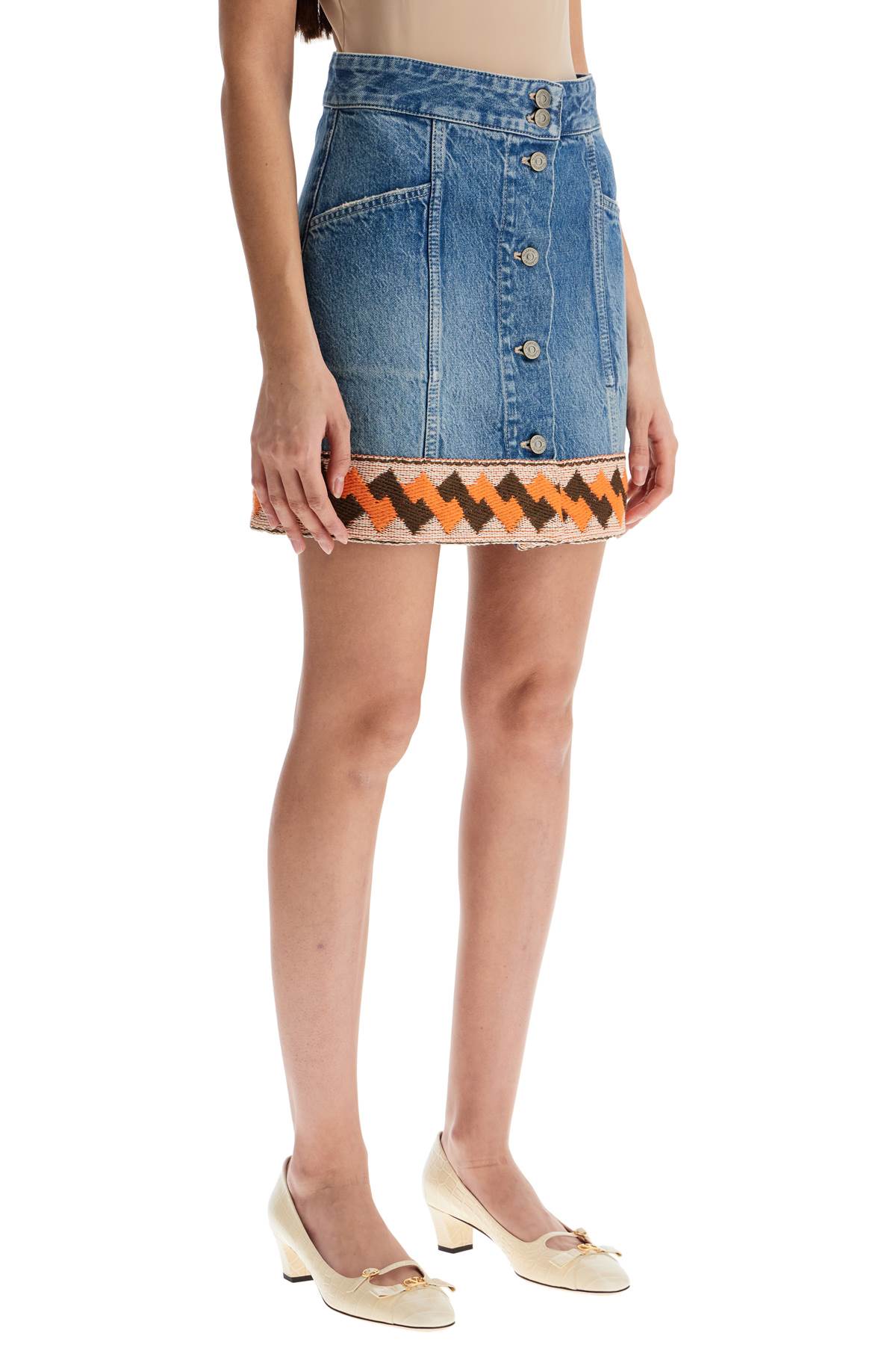 VALENTINO GARAVANI Chic Denim Mini Skirt for Women