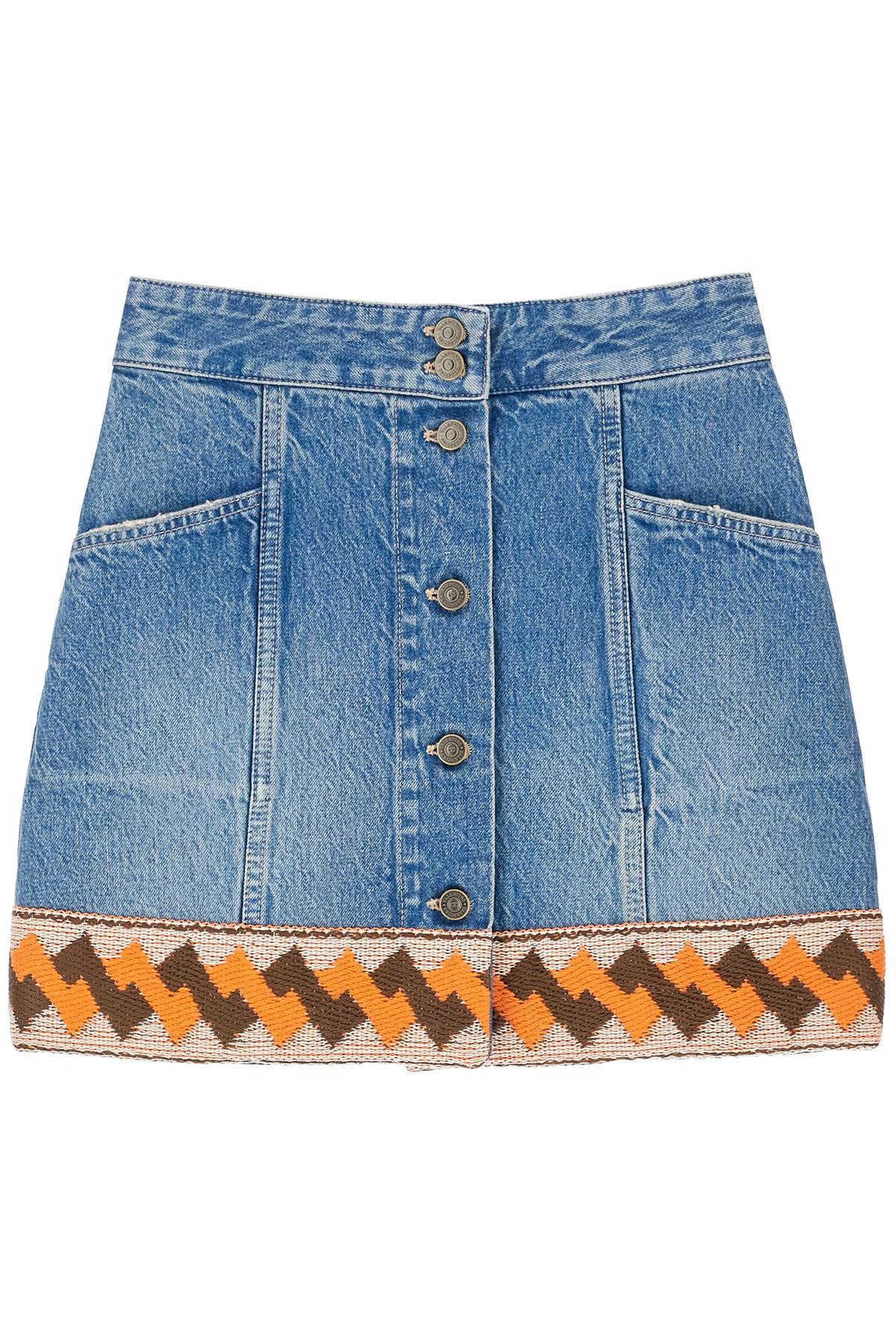 VALENTINO GARAVANI Chic Denim Mini Skirt for Women