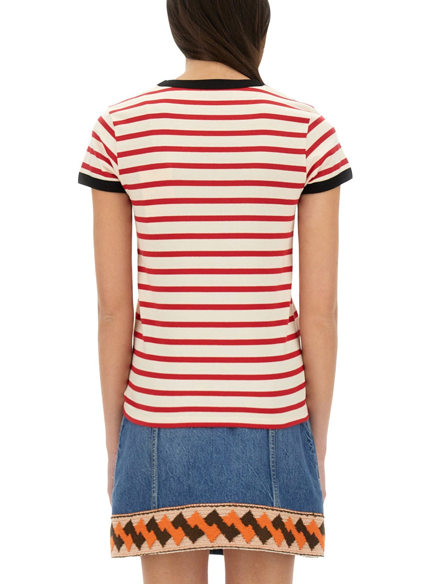 VALENTINO Mini Striped Cotton T-Shirt