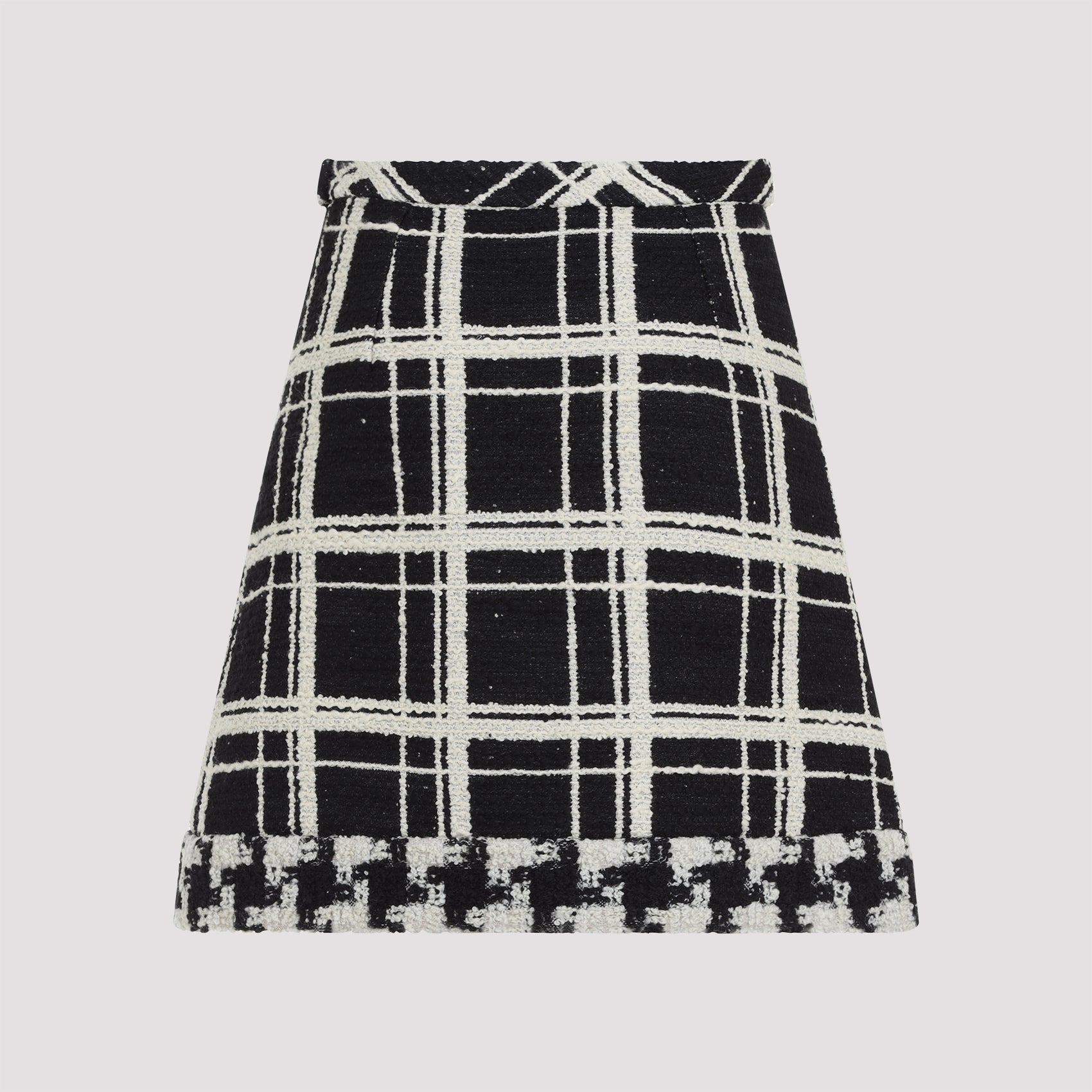 VALENTINO GARAVANI Chic Macro Check Mini Skirt