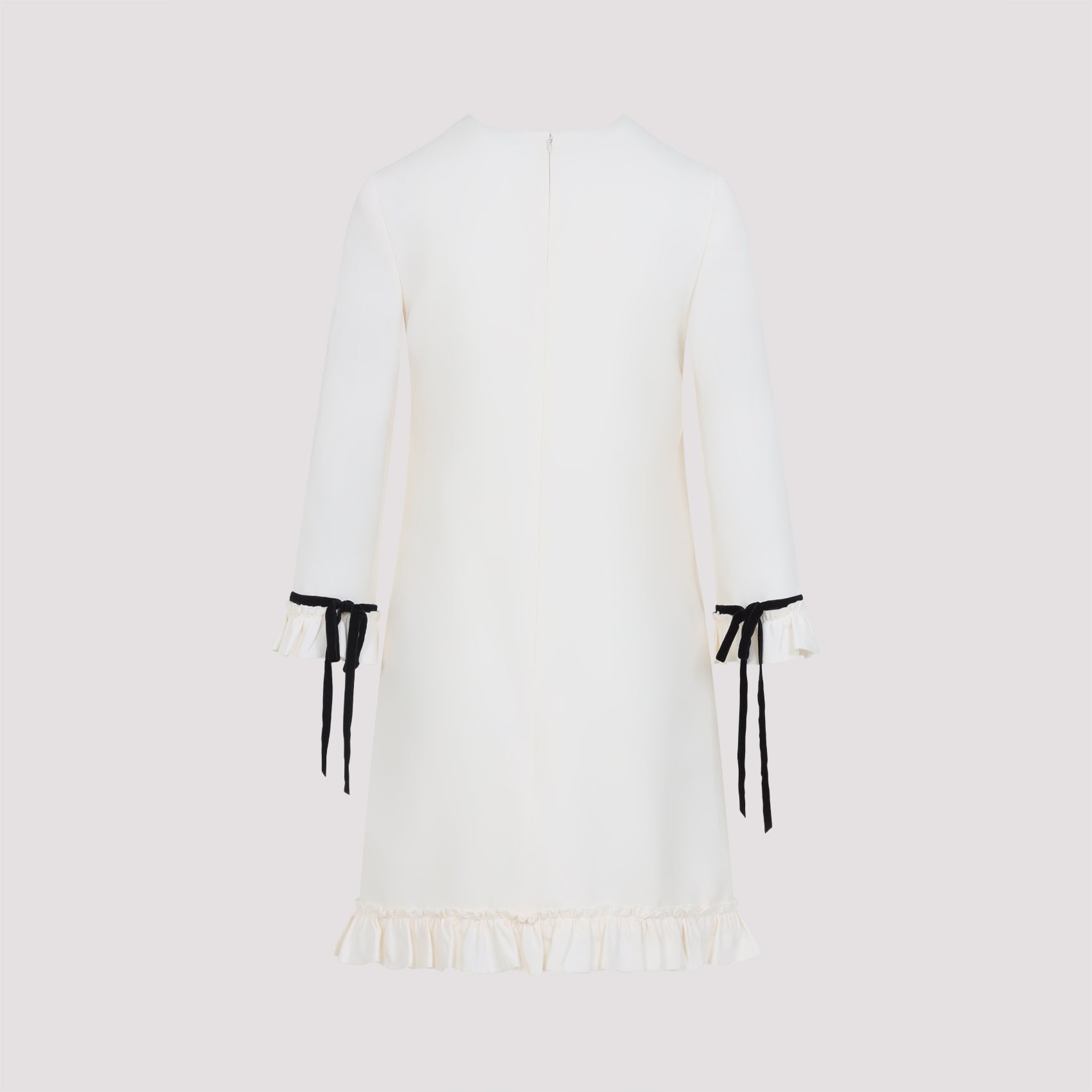 VALENTINO Chic Virgin Wool Mini Dress