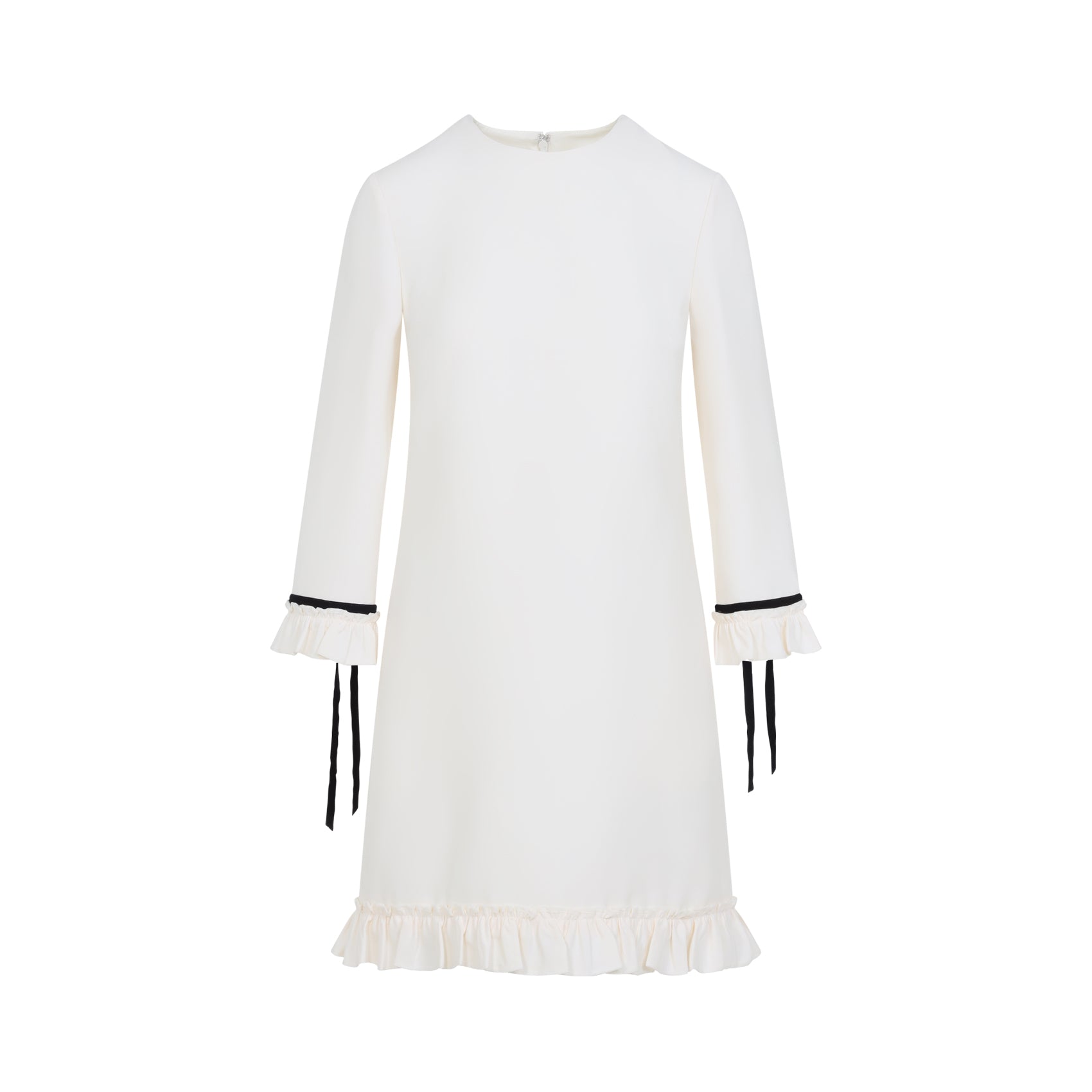 VALENTINO Chic Virgin Wool Mini Dress