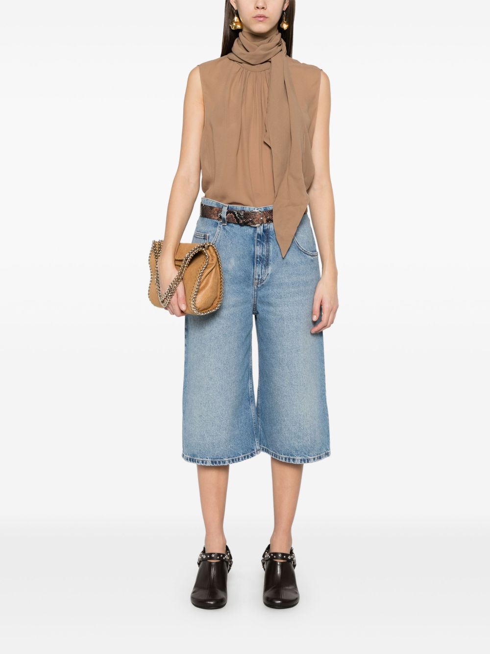 STELLA MCCARTNEY Women's Classic Denim Bermuda Shorts